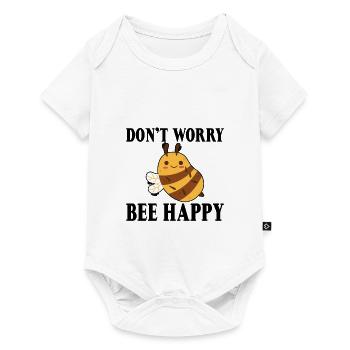Ne vous inquiétez pas Bee Happy 24 - Body à manches courtes Premium Bébé - blanc - Devant