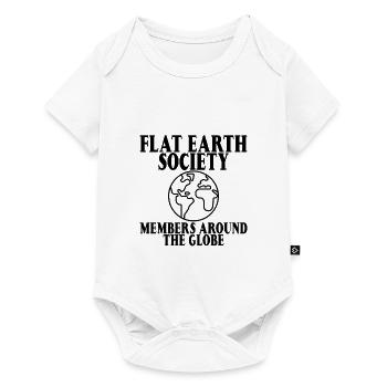 Flat Earth Society, Members Around The Globe 11 - Baby Premium short-sleeve bodysuit - white - Front