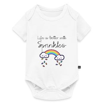 La vie est meilleure avec les pépites 11 - Body à manches courtes Premium Bébé - blanc - Devant