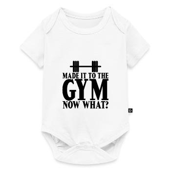 Arrivé au gymnase, maintenant quoi 2 - Body à manches courtes Premium Bébé - blanc - Devant