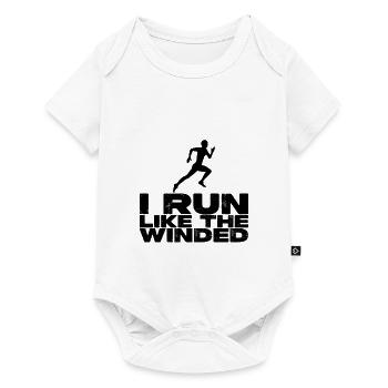 Je cours comme les Winded 2 - Body à manches courtes Premium Bébé - blanc - Devant