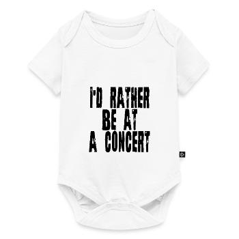 Je préfère être à un concert 2 - Body à manches courtes Premium Bébé - blanc - Devant