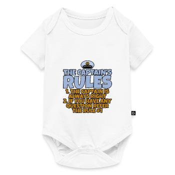 The Captain's Rules, The Captain Is Always Right 4 - Baby Premium short-sleeve bodysuit - white - Front