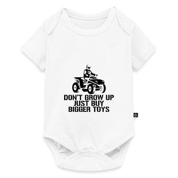 Ne grandissez pas, achetez simplement des jouets plus gros - Body à manches courtes Premium Bébé - blanc - Devant