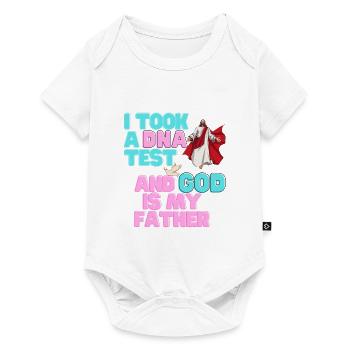 I Took A DNA Test And God Is My Father 25 - Baby Premium Kurzarmbody - Weiß - Vorne
