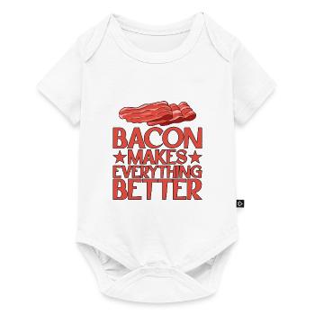 Bacon Makes Everything Better 13 - Baby Premium short-sleeve bodysuit - white - Front