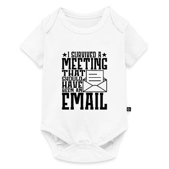 I Survived Another Meeting 11 - Baby Premium short-sleeve bodysuit - white - Front