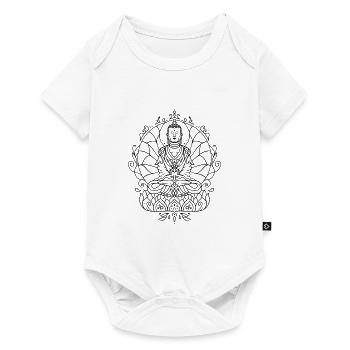 Yoga Mandala - Body à manches courtes Premium Bébé - blanc - Devant