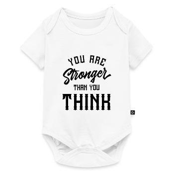 You are stronger than you think - Baby Premium short-sleeve bodysuit - white - Front