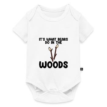 C’est ce que font les ours dans les bois 4 - Body à manches courtes Premium Bébé - blanc - Devant