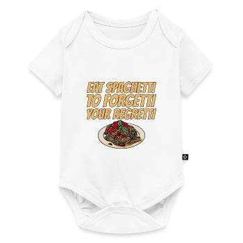 Eat Spaghetti To Forgetti Your Regretti 6 - Baby Premium Kurzarmbody - Weiß - Vorne