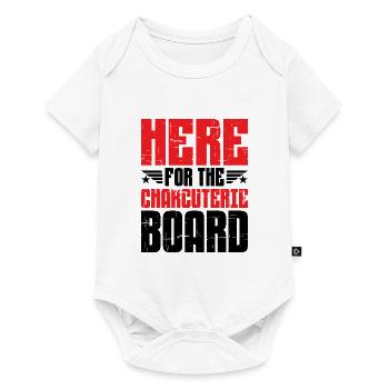Ici pour la planche de charcuterie 5 - Body à manches courtes Premium Bébé - blanc - Devant