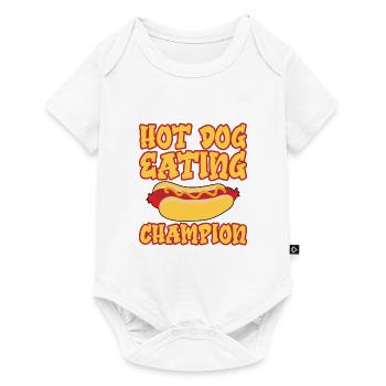 Champion mangeur de hot-dogs 5 - Body à manches courtes Premium Bébé - blanc - Devant