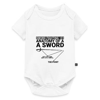 Combat à l’épée 101 Anatomie d’une épée 2 - Body à manches courtes Premium Bébé - blanc - Devant