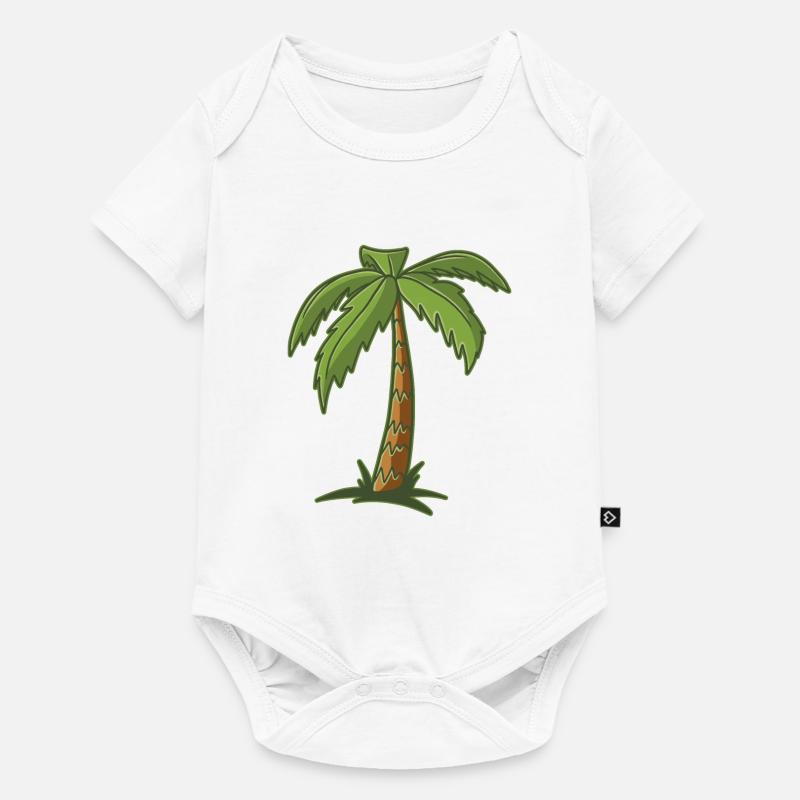 Palmier - Body à manches courtes Premium Bébé - blanc