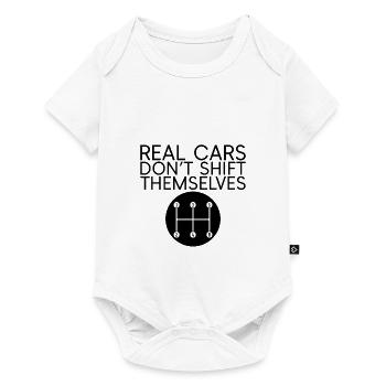 Real Cars Don't Shift Themselves 4 - Baby Premium Kurzarmbody - Weiß - Vorne