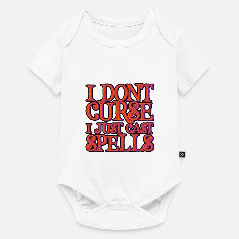 I Don't Curse, I Just Cast Spells 2 - Baby Premium Kurzarmbody - Weiß