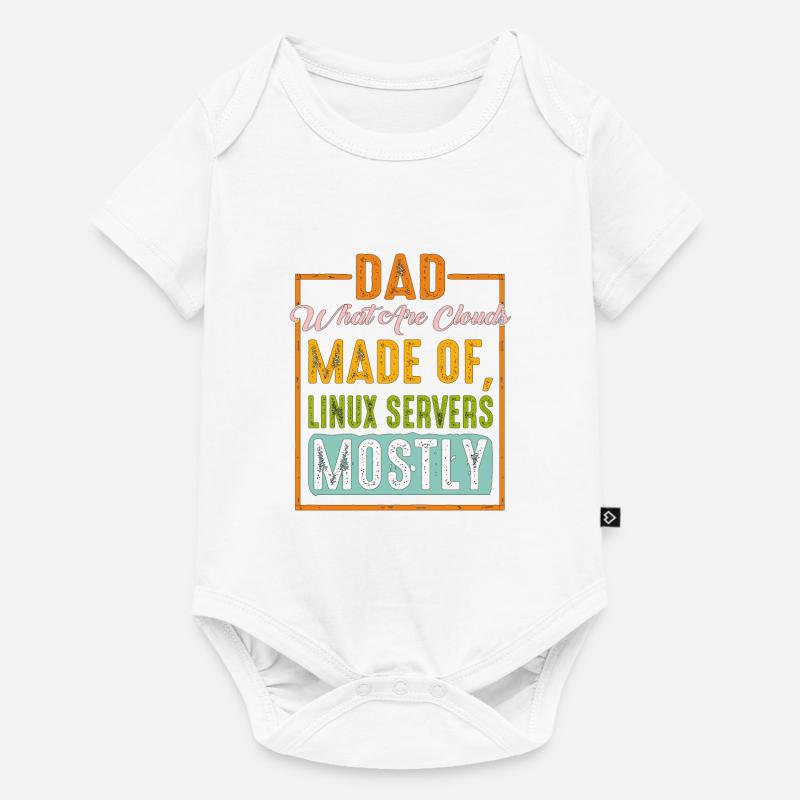 What Are Clouds Made Of, Linux Servers Mostly 9 - Baby Premium Kurzarmbody - Weiß