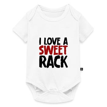 I Love A Sweet Rack - Baby Premium Kurzarmbody - Weiß - Vorne