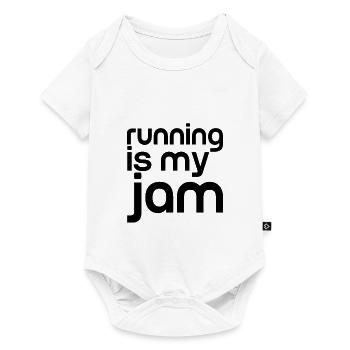 Running Is My Jam - Baby Premium short-sleeve bodysuit - white - Front