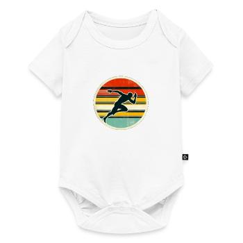 Sprinter - Track And Field 4 - Baby Premium Kurzarmbody - Weiß - Vorne