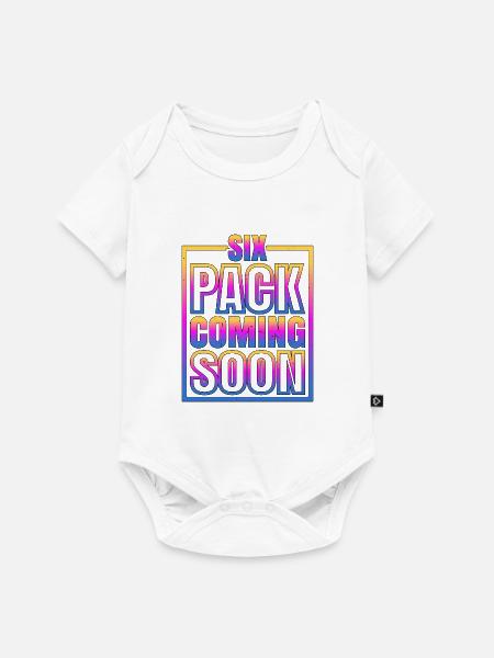 Six Pack Coming Soon 62 - Baby Premium Kurzarmbody - Weiß