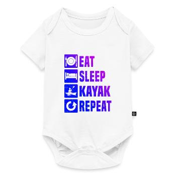 Kayak Kayak Kayak Homme Canoë Femme - Body à manches courtes Premium Bébé - blanc - Devant