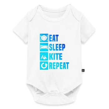 Kiten Kite Kitesurf Kitesurfing Kitesurfer - Baby Premium short-sleeve bodysuit - white - Front