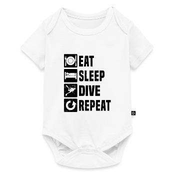 Scuba Diving Men's Diving Diver Scuba Diver - Baby Premium short-sleeve bodysuit - white - Front