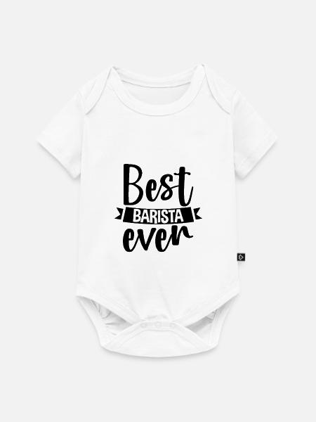 Best Barista Ever 4 - Baby Premium Kurzarmbody - Weiß