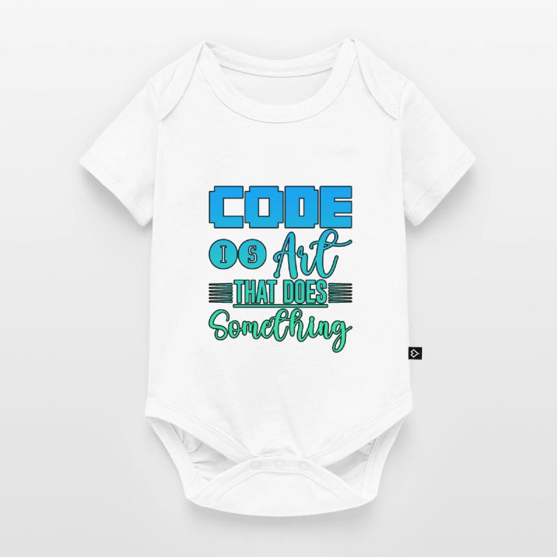 Code Is Art That Does Something 4 Baby Premium Kurzarmbody