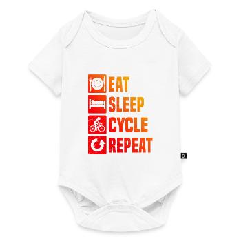 Cycling Cycling Bike Cycling - Baby Premium short-sleeve bodysuit - white - Front