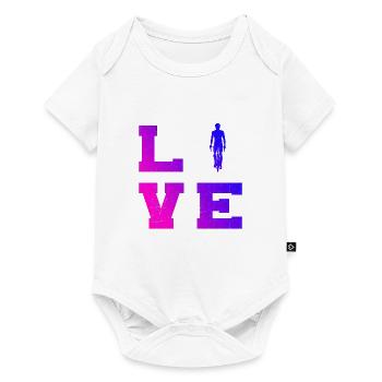 VTT Cycliste Cyclisme Cyclisme - Body à manches courtes Premium Bébé - blanc - Devant