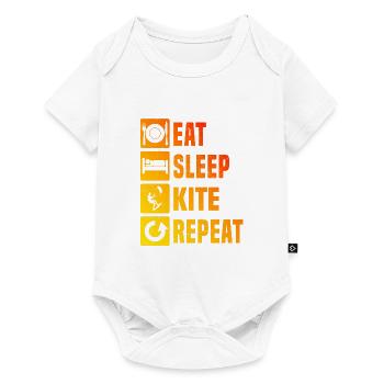 Kiting Kitesurfer Kitesurf Kitesurf Femme - Body à manches courtes Premium Bébé - blanc - Devant