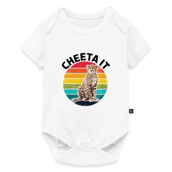 Cheeta It - Baby Premium Kurzarmbody - Weiß - Vorne