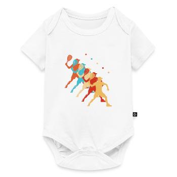 Pickleball Men's Pickleball Racquetball - Baby Premium short-sleeve bodysuit - white - Front