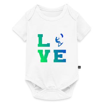 Women Kitesurfing Kitesurf Kitesurfing Kiting - Baby Premium short-sleeve bodysuit - white - Front