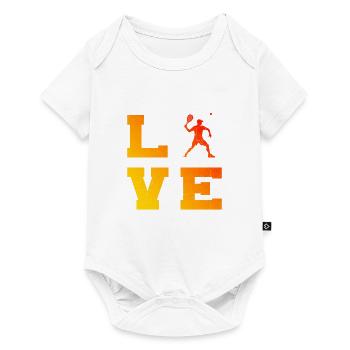 Racquetball Men's Pickleball Pickleball Pickleball Games - Baby Premium short-sleeve bodysuit - white - Front