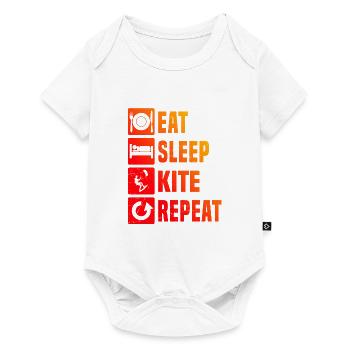 Cerf-volant homme Kitesurf femme Kitesurf - Body à manches courtes Premium Bébé - blanc - Devant
