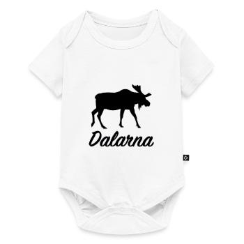 Dalécarlie, Orignal, Suède, Région de Län, Silhouette - Body à manches courtes Premium Bébé - blanc - Devant