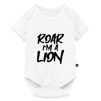 Rugir, je suis un lion - Body à manches courtes Premium Bébé - blanc - Devant