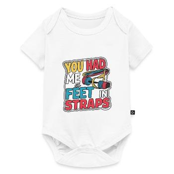 Tu m’avais à mes pieds dans des sangles 57 - Body à manches courtes Premium Bébé - blanc - Devant
