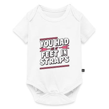 Tu m’avais à mes pieds dans des sangles 62 - Body à manches courtes Premium Bébé - blanc - Devant