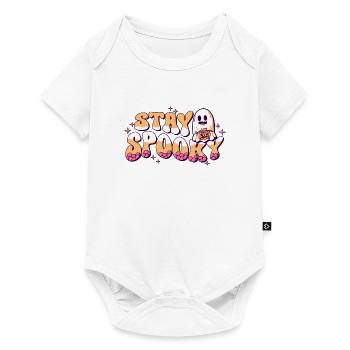 Stay Spooky Halloween Ghost - Baby Premium short-sleeve bodysuit - white - Front