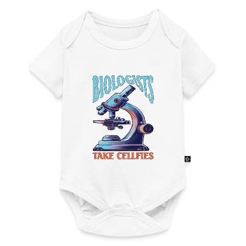 Biologists Take Cellfies - Baby Premium Kurzarmbody - Weiß - Vorne