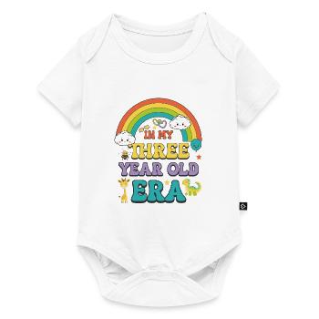 In My Three Year Old Era 3rd Birthday Girl Boy - Baby Premium short-sleeve bodysuit - white - Front
