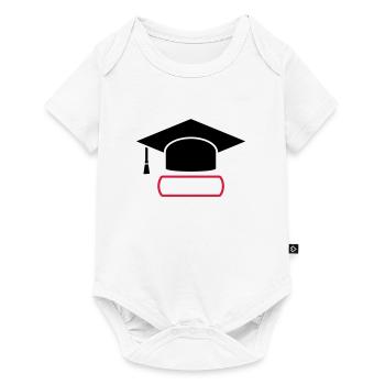 Don Doktorhut pour thèse de doctorat - Body à manches courtes Premium Bébé - blanc - Devant