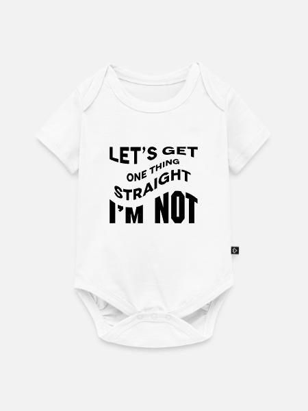 Straight - Baby Premium Kurzarmbody - Weiß