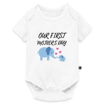 our first mother's day - Baby Premium short-sleeve bodysuit - white - Front