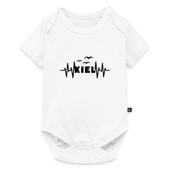 KIEL Herzschlag Hansestadt - Baby Premium Kurzarmbody - Weiß - Vorne